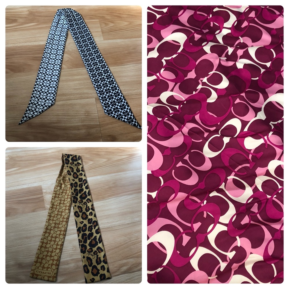 Bundle of 3 Coach Scarves